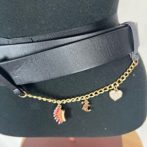 Juicy Couture Black Belt Sz L/LX NWT